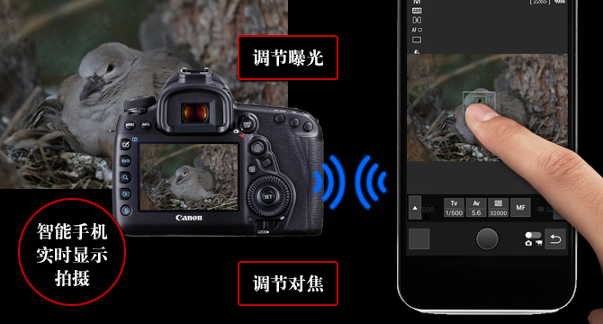 可進行詳細設置的遙控實時顯示拍攝