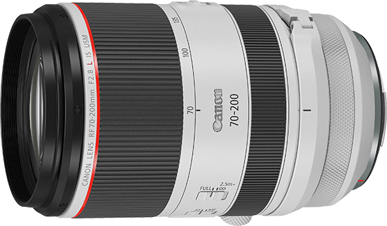 遠攝變焦鏡頭RF70-200mm F2.8 L IS USM。拉近遠處被攝體，拍出動物的特寫
