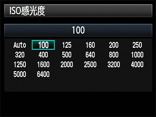3.為了盡量抑制噪點的產生，應設置較低的ISO感光度
